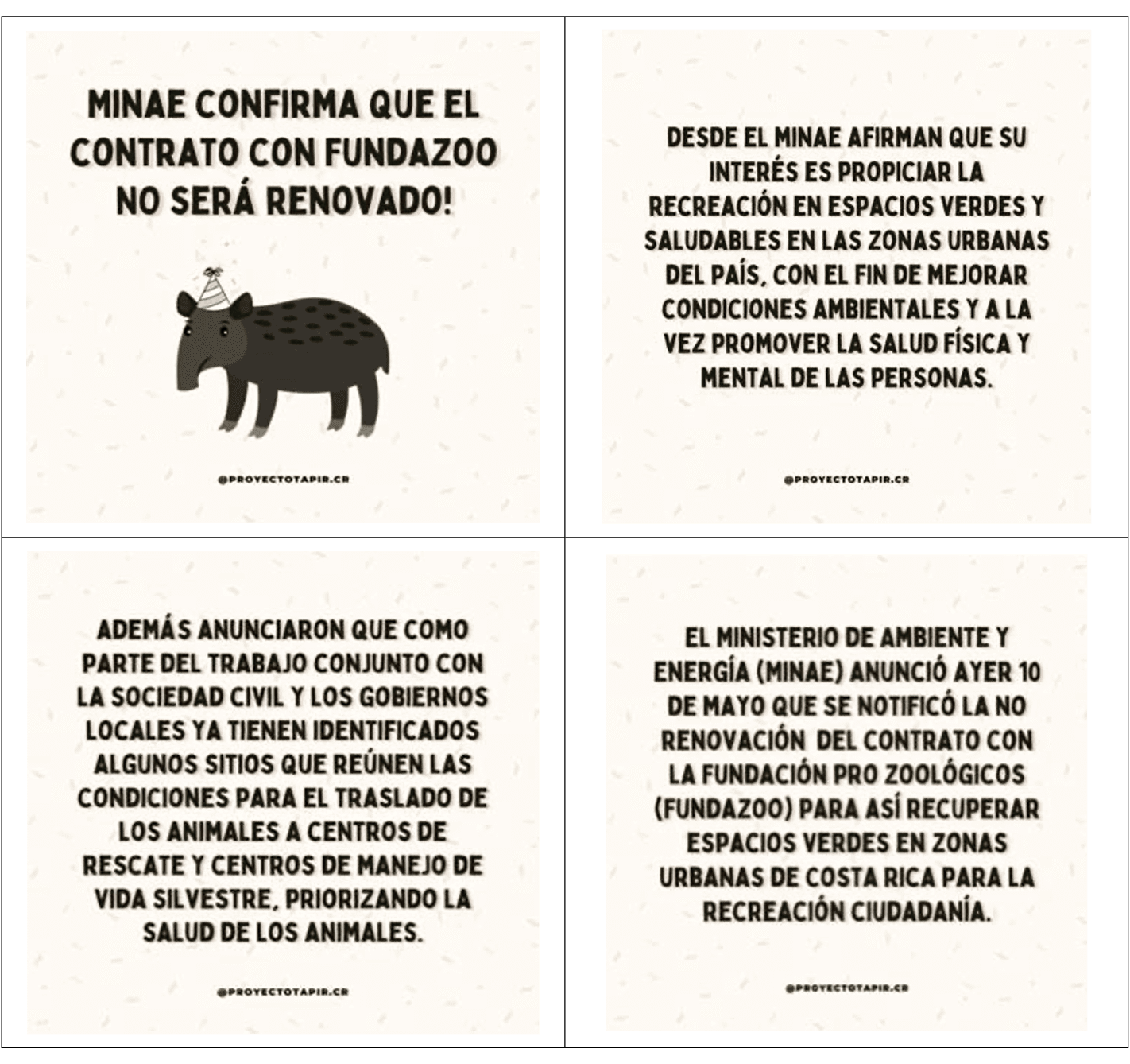 Publicaci�n de la p�gina en Facebook del PT con informaci�n relacionada con la no renovaci�n del contrato, 11 de mayo de 2022