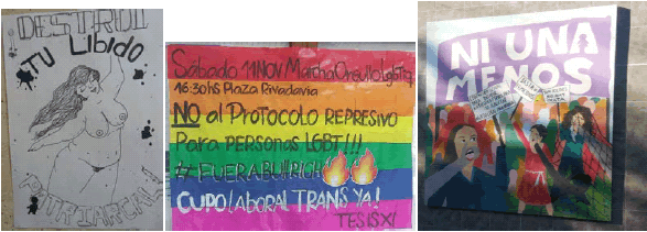 Figura 3. Marcajes
realizados por estudiantes del Departamento de Humanidades, UNS.