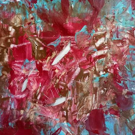 La Puñalada, acrílico. Rosana Moreno