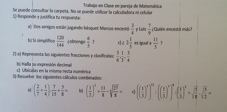 Instrumento de evaluaci�n de contenidos matem�ticos de 1er a�o nivel secundario