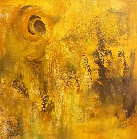 Maíz, acrílico. Rosana Moreno