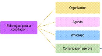 Estrategias empleadas para la conciliacin