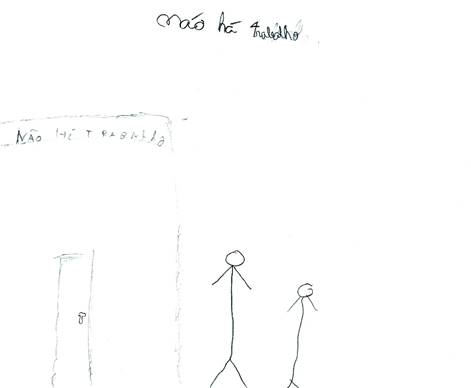 Beatriz, 9 anos. &ldquo;N&atilde;o h&aacute; trabalho&rdquo;