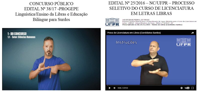 Editais em Libras