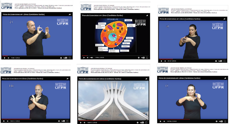 Gênero textual: prova em Libras