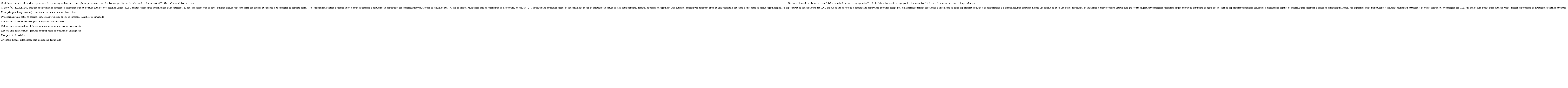 PROJETOS DE ESTUDOS