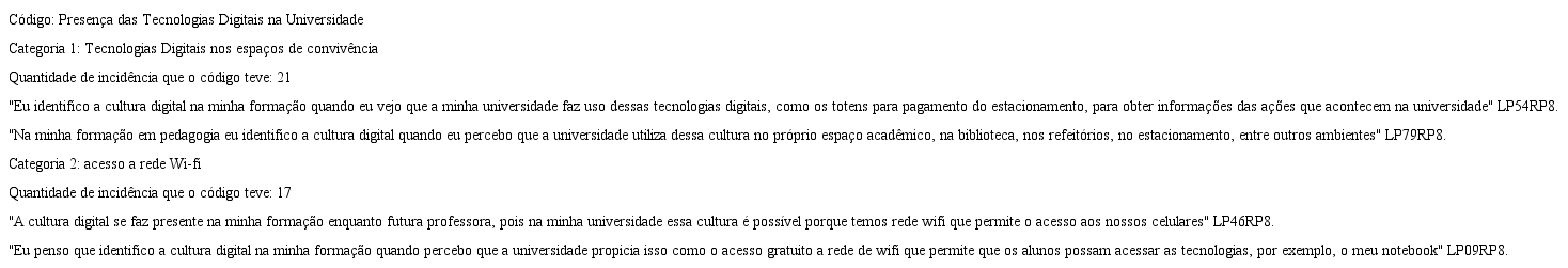 OS LICENCIANDOS EM PEDAGOGIA IDENTIFICAM A CULTURA DIGITAL NA FORMA&Ccedil;&Atilde;O
						INICIAL A PARTIR DA PRESEN&Ccedil;A DAS TECNOLOGIAS DIGITAIS NA
						UNIVERSIDADE