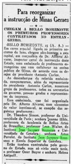 PARA REORGANIZAR A INSTRUCÇÃO DE MINAS GERAES