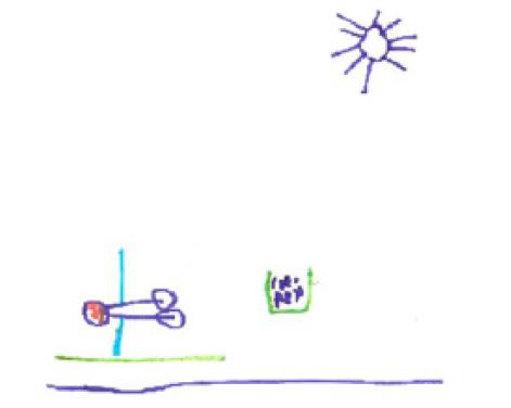 Desenho de E. sobre pobreza e condi��o de rua