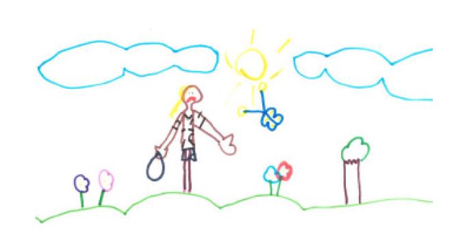 Desenho de crian�a sobre pobreza e trabalho