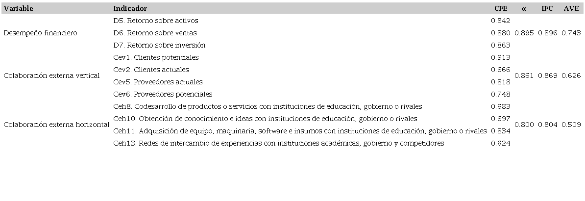 Validaci&oacute;n de las escalas de medida