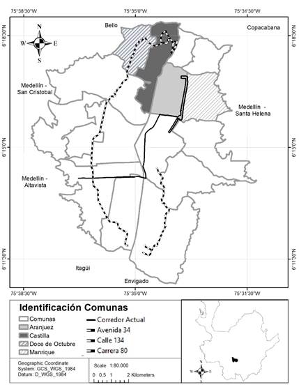 Identificación de comunas