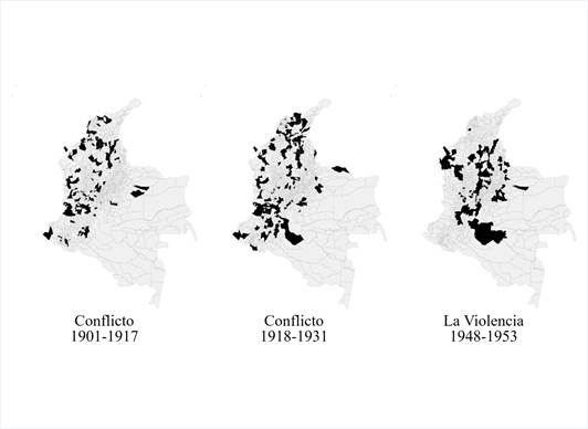 Distribución espacial de los conflictos