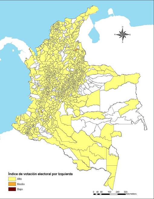 Representaci&oacute;n de probabilidad de votaciones por el grupo 3