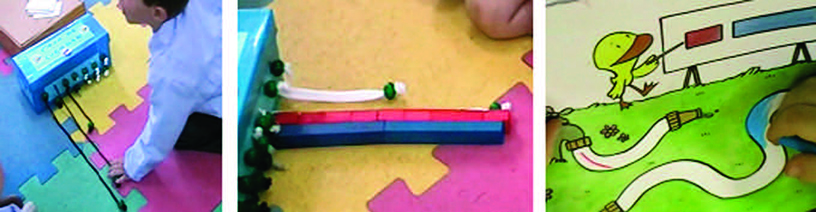 Comparaci&oacute;n de longitudes, iniciaci&oacute;n a la medida con regletas y trabajo individual.