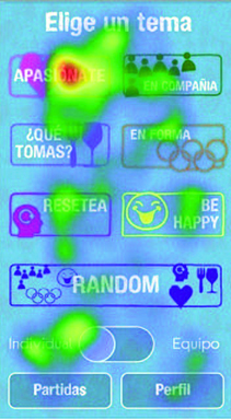 &laquo;Heat map&raquo; del est&iacute;mulo &laquo;entra&raquo;.