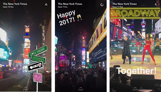 Imágenes reproducidas de las historias publicadas por NYT el 31/12/2016