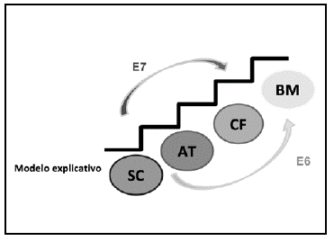 Evoluci&oacute;n conceptual de E6 y E7.