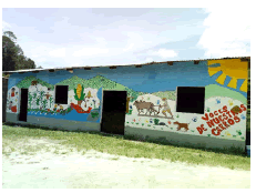 Mural comunitario “salvemos nuestro maíz”