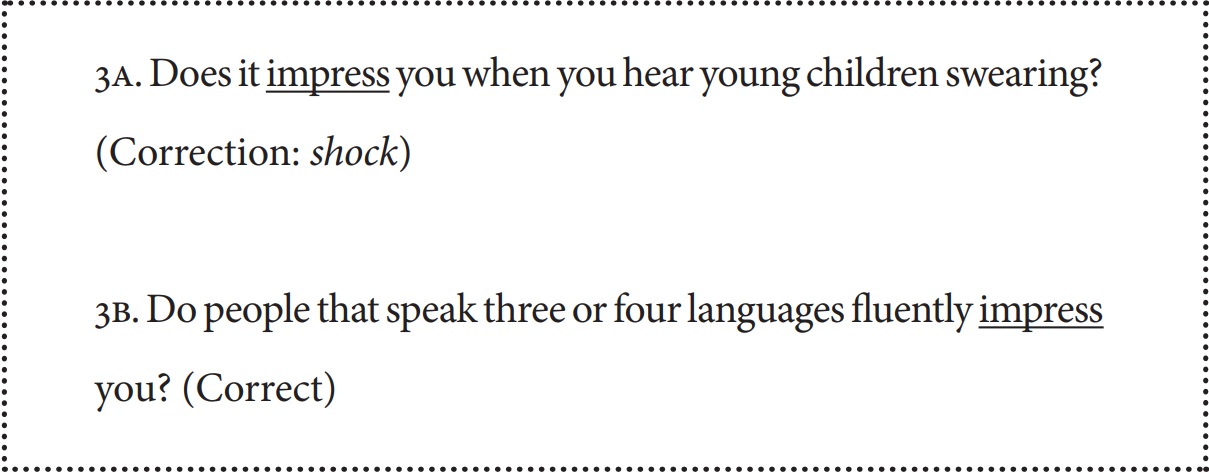 Example of Error Correction / Controlled
Practice Activity