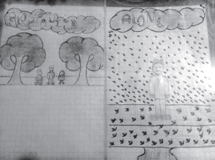 Drawing by a Student Representing Solitude and Company (Alex)2