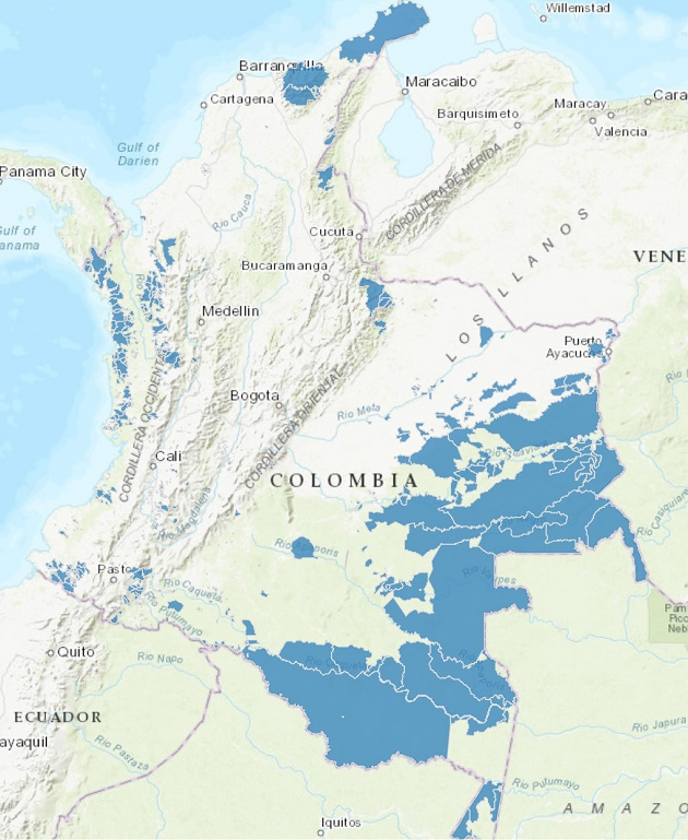 Indigenous Reservations in Colombia