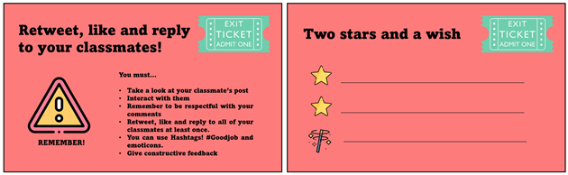 Exit Ticket: Two Stars and a Wish (Own Elaboration)