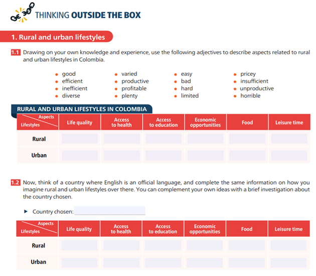 Thinking of Rural Lifestyles in Colombia and in English-Speaking Countries