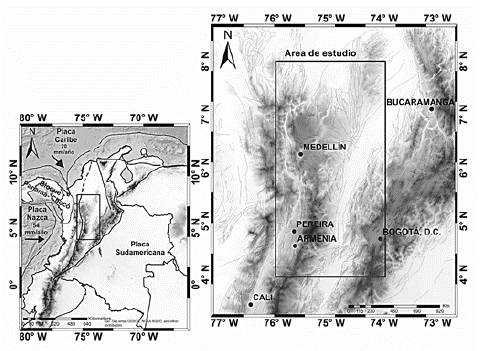 Localizaci&oacute;n de la zona de estudio. 