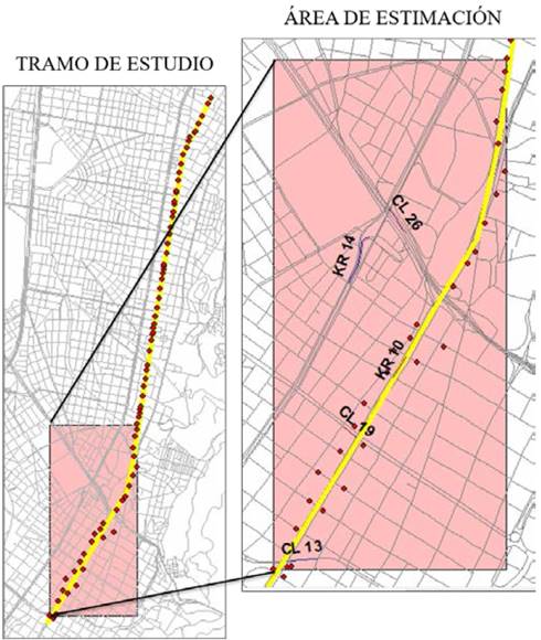 Localización del área de estimación