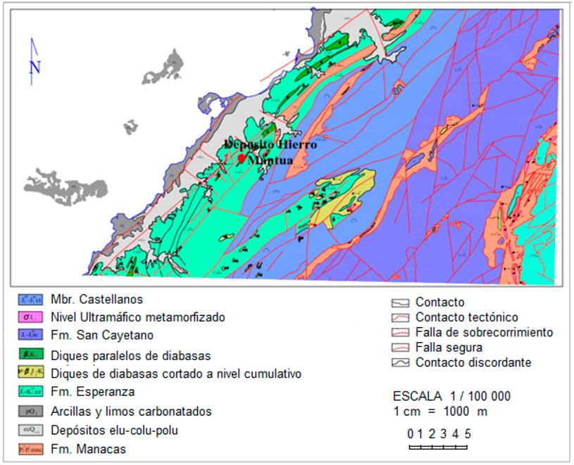Esquema Geol&oacute;gico de la Regi&oacute;n.
