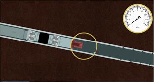 Unseating the ball from the sealing seat in the barrel adapter.