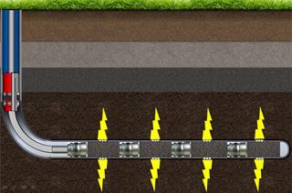 Conducting a multistage fracturing operation in a well with a horizontal working zone using BittFrac technology.