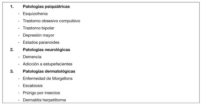 Diagnóstico diferencial del síndrome de Ekbom