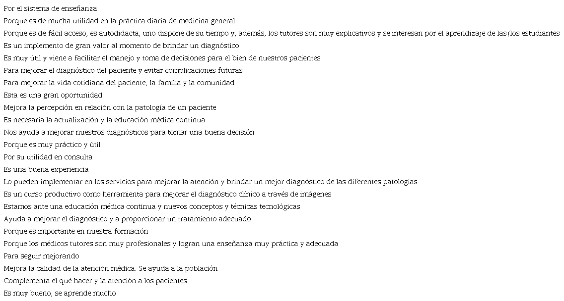 Respuestas a la pregunta sobre si se recomienda la formación recibida