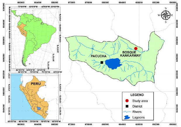Geographical location of the wild fruit collection site.