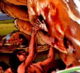 Un hombre continuando la t&eacute;cnica del estarcido. HGyCS, 2016-2018: 29.