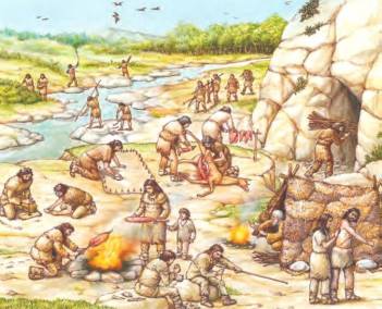 &ldquo;Un campamento paleol&iacute;tico&rdquo;. Texto de HGyCS, 2013: 73