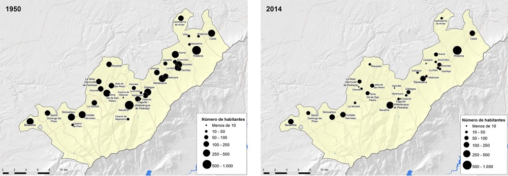  Estructura del
poblamiento tradicional y actual en los municipios del &aacute;rea de estudio