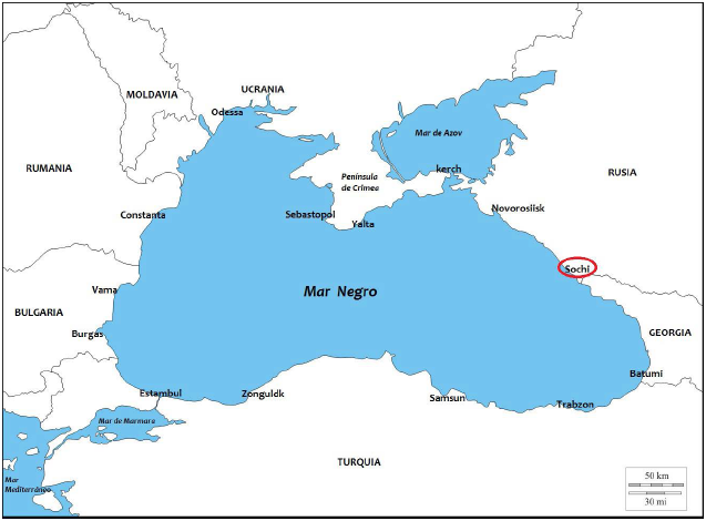 Sochi
en la costa del Mar Negro