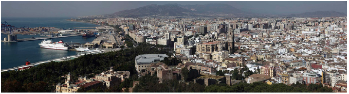 Vista general de Málaga