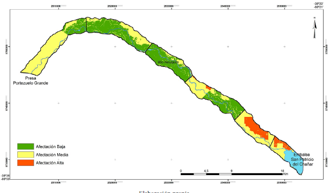 Modelo final de análisis espacial
de afectación a la escorrentía de inundación