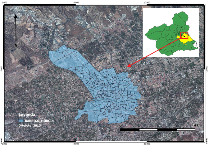 Área objeto de estudio