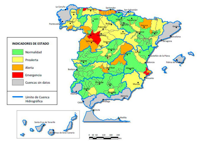 Mapa de seguimiento de la sequ�a (mayo de 2015)