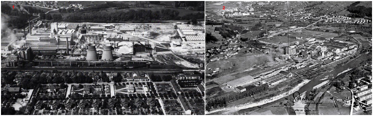 Instalaciones y viviendas de las principales f�bricas de Torrelavega