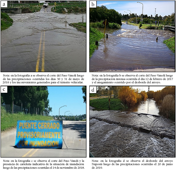 Cierre del Paso Vanoli por desborde del arroyo Napost� Grande