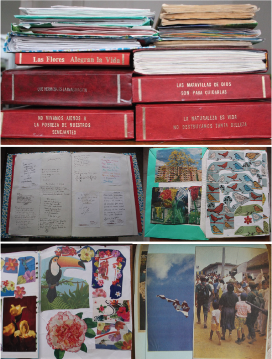 Álbumes e imágenes interiores.