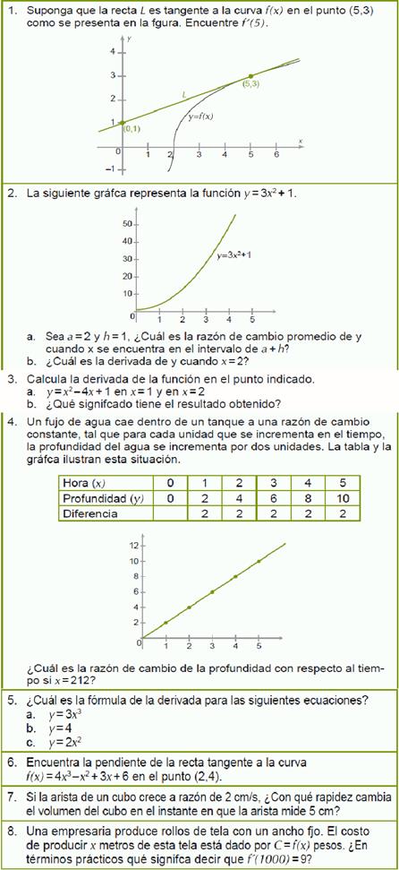 Preguntas de cuestionario diagn&oacute;stico.