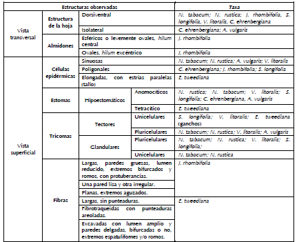 Resultados del anlisis de la coleccin de referencia.