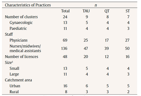 Characteristics of the Participating Practices at the Start of Data-collection (N = 24)